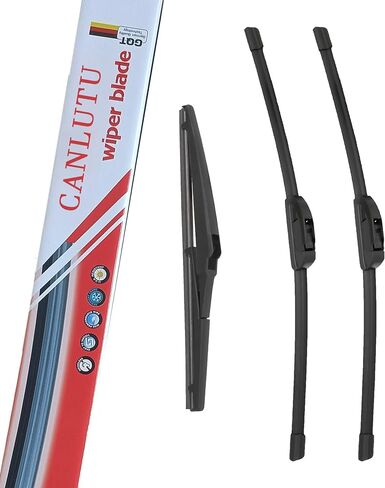 24"+18" Windshield Wipers with 14" Rear Wiper Blade Replacement for Mazda CX-5 2013-2016, Hyundai Santa Fe 2007-2012 OEM QUALITY -Original Factory Quality in Saudi Arabia