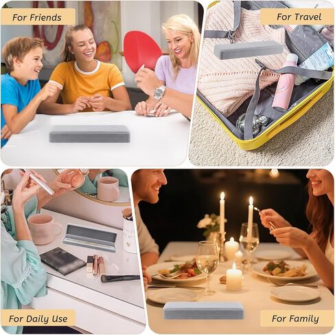 4 Pcs Velvet Necklace Box Long Necklace Pendant Jewelry Box Chain Gift Long Bracelet Storage Display Case for Wedding Engagement Christmas Birthday Anniversary - Grey in Saudi Arabia