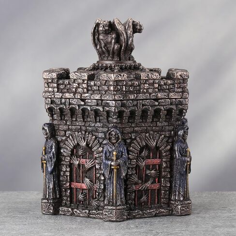 Veronese Design 5 1/4 Inches Gargoyle Hexagon Wardon Of Souls Trinket Box Cold Cast Resin Bronze Finish Gothic Home Decor in Saudi Arabia