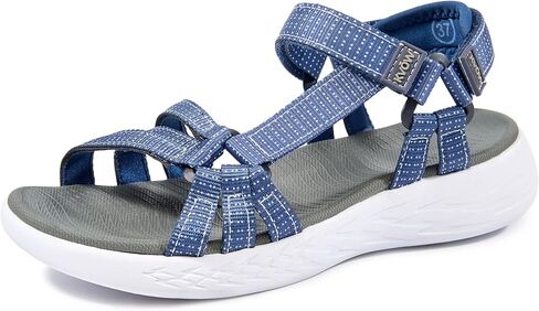 صنادل المشي النسائية مع دعم القوس - صنادل رياضية للمشي لمسافات طويلة للنساء أحذية مائية مريحة للشاطئ للسفر والتخييم في الهواء الطلق والصيف in Kuwait