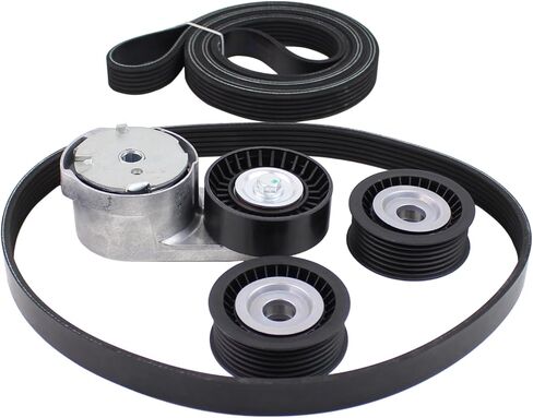 Serpentine Belt Tensioner and Idler Pulley Kit for Maserati Quattroporte S S Q4 3.0 2014-2022, Ghibli 3.0 2014-2021, Levante 3.0 2017-2022 in Saudi Arabia