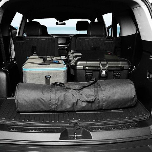 Floor Mats for 2017-2023 GMC Acadia (6-seat), All Weather TPE 2-in-1 Cargo Mat with Backrest Mat for Acadia Accessories in Kuwait