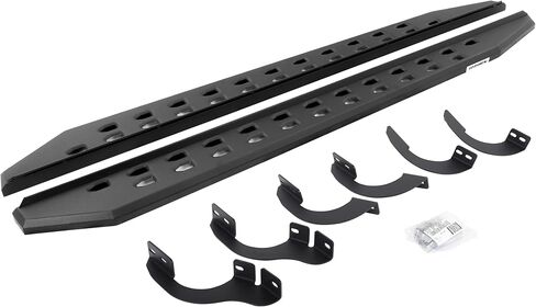 Go Rhino RB20 Slim Running Boards & Brackets | Galvanized Steel, Textured Black | 69442568SPC | Fits 2014-2023 Toyota 4Runner (Excludes Limited, Nightshade Edition & TRD Sport) in Saudi Arabia