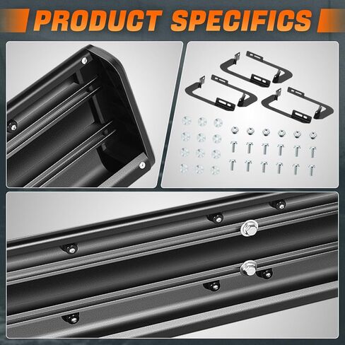 6 in. Wide Aluminum Running Boards Compatible with 04-24 Nissan Titan 17-19 Titan XD King Cab Extended Cab CAAP-STEPS0021-A in Kuwait