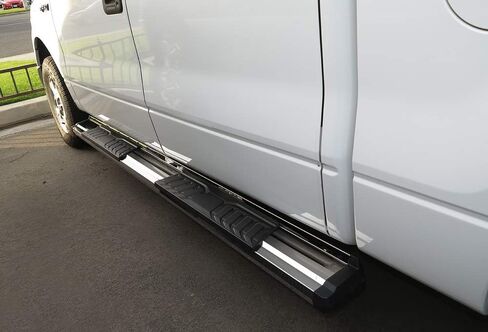 لوحات تشغيل APS Chrome OE Style Nerf Bars متوافقة مع Ford F150 2009-2014 SuperCrew Cab in Saudi Arabia