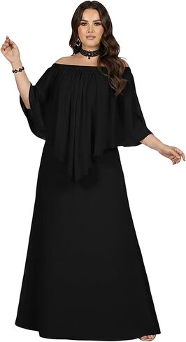 KOH KOH Womens Strapless Shoulderless Flattering Cocktail Gown Maxi Dress in Kuwait