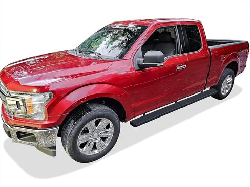 Tuxtreme Wheel to Wheel Side Steps 5in Compatible with Ford F150 2015-2026 Super Cab 6.5ft Bed & F-250 F-350 Super Duty 2017-2026 Stainless Steel (Nerf Bars Side Steps Side Bars) in Kuwait