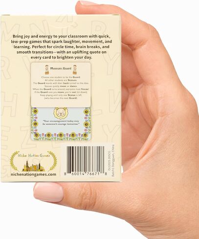 Quick & Easy Classroom Games Deck Pre-K - 1st Grade - Teacher Supplies - Teacher Gifts - Preschool, Kindergarten, 1st Grade Classroom Must Haves - 35 Classic Group Games No Prep Required in Kuwait