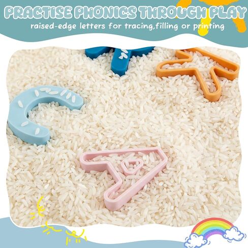26 Pcs Food Grade Silicone ABC Letters ( CPC Certified) Soft Children Sensory and Messy Play Alphabet Bath Educational Toy for Toddler Kid Baby Learning Set Birthday Gift for Boy and Girl in Saudi Arabia