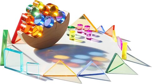 أسطوانات الطاولة المضيئة، ملحقات الفصل الدراسي الشفافة، مواد ريجيو إميليا in Kuwait