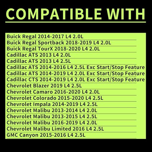 Alternator Compatible with Buick Regal 2014-2020,Cadillac ATS CTS,Chevrolet Malibu Blazer Camaro Colorado Impala,GMC Canyon,12V 150Amp CW 5-Groove Clutch Pulley, Replace for 13592811 in Kuwait