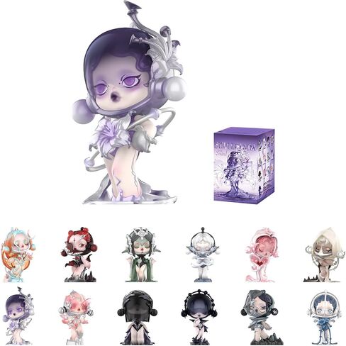 POP MART SKULLPANDA The Sound Series Figures, SKULLPANDA Blind Box Figures, Random Design Action Figures Collectible Toys Home Decorations, Holiday Birthday Gifts, Single Box in Kuwait