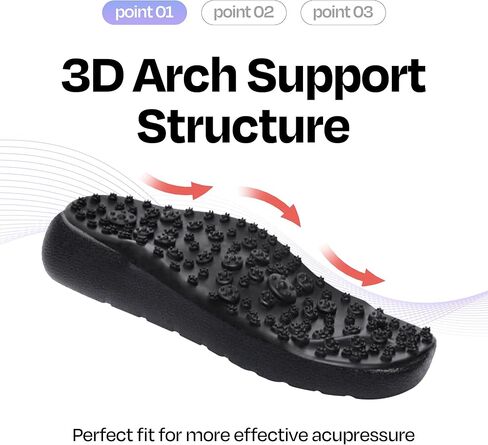 BALLOP Mamuring Acupressure Massage Slippers for Women, Professional Level Intensity, Slide Sandals with 1700 Nodes, Indi Pink, Women US Size 6, Arch Support, Lightweight, Reflexology Recovery Slides in Saudi Arabia