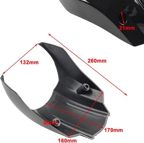 GZYF Motorcycle Accessories Matte Black Front Headlight Fairing Cover Mask for Harley for Softail Breakout FXBR FXBRS 15-23 in Saudi Arabia
