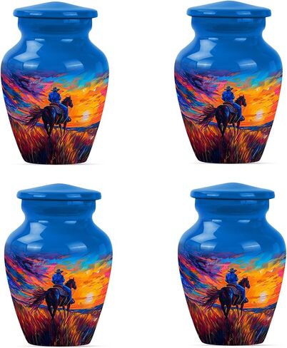 Cowboy Urn for Human Ashes - Cremation Urn for Dad and Adults (10 Inch, Pack of 1) in Saudi Arabia