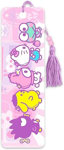 Hello Kitty and Friends Bookmark Set - Bundle with 3 Sanrio Bookmarks Featuring My Melody, Cinnamoroll, Badtz Maru, More Plus Stickers | Hello Kitty School Supplies for Girls Kids Women in Saudi Arabia