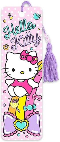 Hello Kitty and Friends Bookmark Set - Bundle with 3 Sanrio Bookmarks Featuring My Melody, Cinnamoroll, Badtz Maru, More Plus Stickers | Hello Kitty School Supplies for Girls Kids Women in Saudi Arabia