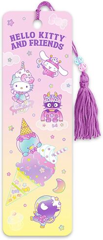 Hello Kitty and Friends Bookmark Set - Bundle with 3 Sanrio Bookmarks Featuring My Melody, Cinnamoroll, Badtz Maru, More Plus Stickers | Hello Kitty School Supplies for Girls Kids Women in Saudi Arabia