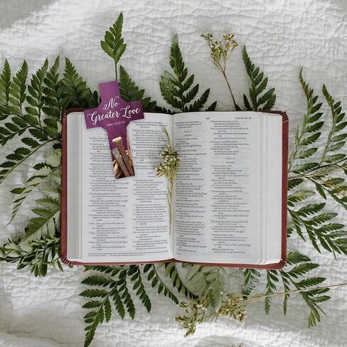 Needzo Lent المرجعية وبطاقة الصلاة، صليب لا حب أكبر، مادة البطاقات، هدايا دينية، 6 بوصات (عبوة من 10) in Kuwait