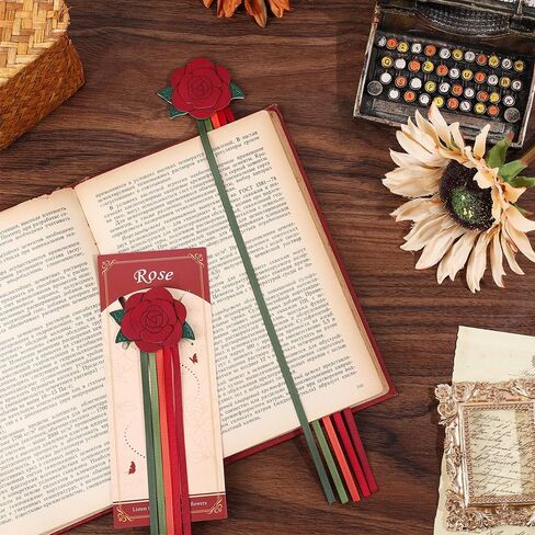 2pcs Leather Bookmarks with Bookmarks for Women, Writers, Readers Durable Book Markers Book Accessories Unique Gifts for Men, Women in Kuwait