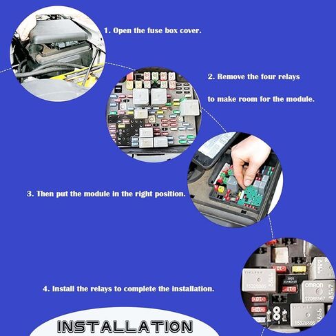 Light Module 6 High Mod for Gm Compatible With Gmc Chevy Silverado Sierra 1500 2500 3500 Classic 2003-2007 Fog Lights Low Beams And High Beams Lamp On Simultaneously in Kuwait