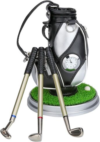 10L0L Gift for Men, Golf Pen Holder Desk Accessories for Golfers, 3 Club Pens Mini Gold Bag Office Decor, Funny Stocking Stuffers on Birthday, Christmas, Fathers Day (Golf Bag) in Saudi Arabia