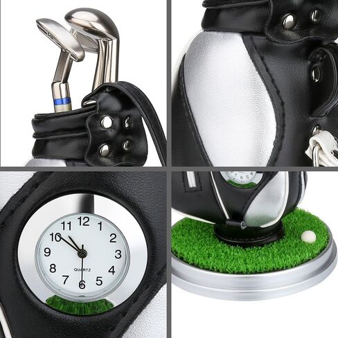 10L0L Gift for Men, Golf Pen Holder Desk Accessories for Golfers, 3 Club Pens Mini Gold Bag Office Decor, Funny Stocking Stuffers on Birthday, Christmas, Fathers Day (Golf Bag) in Saudi Arabia
