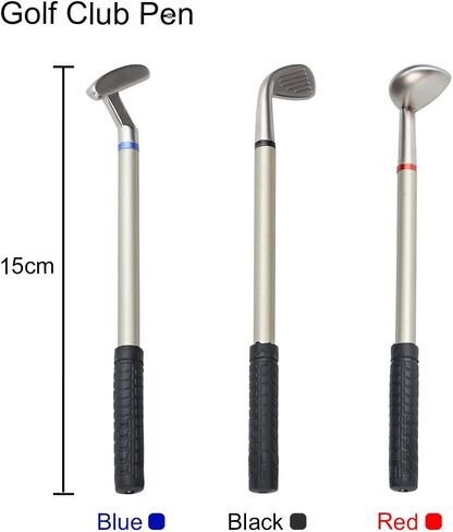 10L0L Gift for Men, Golf Pen Holder Desk Accessories for Golfers, 3 Club Pens Mini Gold Bag Office Decor, Funny Stocking Stuffers on Birthday, Christmas, Fathers Day (Golf Bag) in Saudi Arabia