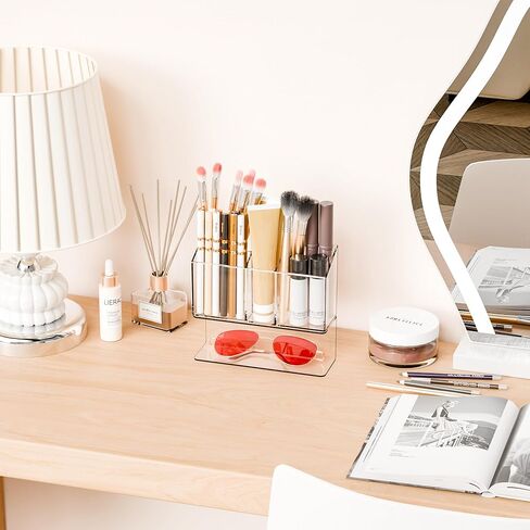 Yieach حامل علامة المسح الجاف المغناطيسي الشفاف للسبورة البيضاء، حامل علامة معرض مغناطيسي غير قابل للانزلاق وكأس مغناطيسي لعلامات المسح الجاف، حامل قلم رصاص أكريليك للخزانة، الفصل الدراسي، اللوحة البيضاء، المكتب in Kuwait