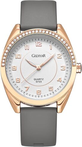 Waterproof Analog Women's Watch for Nurses, Nursing, Lady,Students,Easy Read Dial,Second Hand Soft Silicone Band Quartz Female Dress Wrist Watches in Saudi Arabia