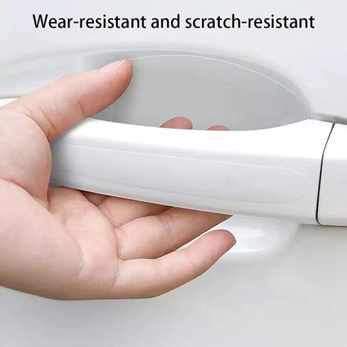8PCS Car Door Handle Protector for Hyundai Santa Fe 2000–2025 2026 DM/NC,Door Cup Paint Protection Film,Anti-Scratch Invisible Handle Guard,Durable Exterior Scratche Protection Sticker in Saudi Arabia