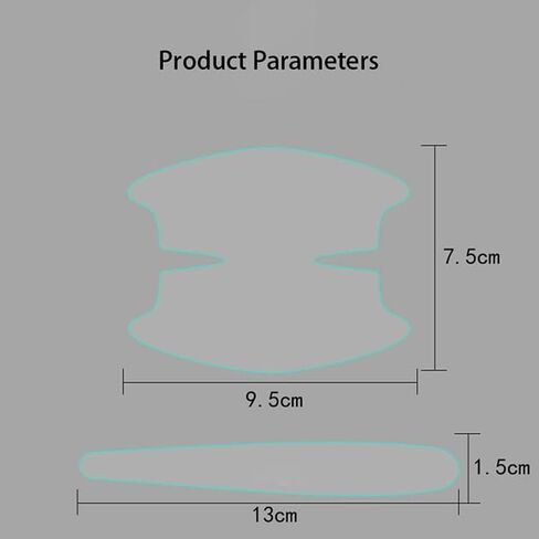 8PCS Car Door Handle Protector for Hyundai Santa Fe 2000–2025 2026 DM/NC,Door Cup Paint Protection Film,Anti-Scratch Invisible Handle Guard,Durable Exterior Scratche Protection Sticker in Saudi Arabia