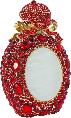 Novelty Perfume Women Crystal Clutch Evening Bags Formal Party Prom Rhinestone Clutch Purses and Handbags,Mini in Saudi Arabia