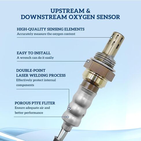 مستشعر الأكسجين المنبع المصب 2 قطعة: مناسب لكرايسلر 300 أسبن لدودج رام تشالنجر داكوتا دورانجو جراند كارافان رحلة نيون أفنجر لجيب كوماندر شيروكي رانجلر استبدال 234-4587 in Kuwait