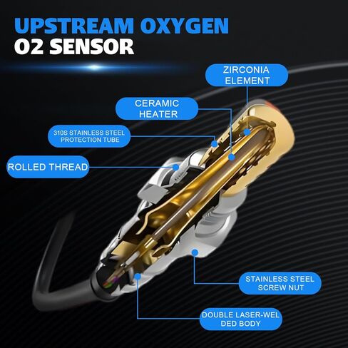 234-4305 Oxygen O2 Sensor Downstream for Toyota Corolla 1.8L 2009-2013 Matrix 1.8L 2009-2014 Pontiac Vibe 1.8L 2009-2010 Replace 89465-02200 8946502330 25024188 in Kuwait