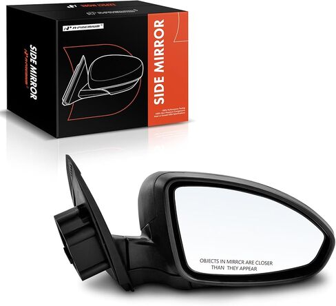 A-Premium Pair (2) Driver and Passenger Side Power Door Mirror - Compatible with Chevrolet Cruze 2011-2015, Cruze Limited 2016, Orlando - Non-Heated Manual Folding Black Outside Rear View Mirror in Saudi Arabia