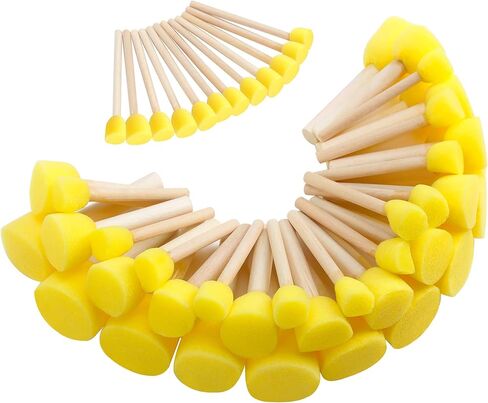 24Pcs Round Craft Sponge, Round Craft Sponge, Pottery Sponges for Leather Care, Horse Tack Maintenance and Versatile Crafting in Saudi Arabia