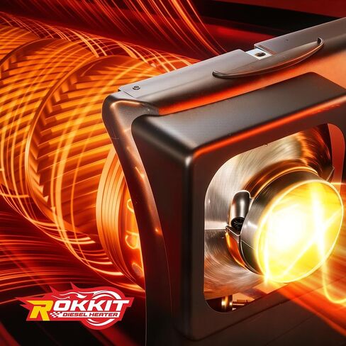 [إصدار 2026] سخان ديزل 8 كيلو وات، 110 فولت/12 فولت الكل في واحد سخان هواء ديزل محمول مع شاشة ترموستات LCD وجهاز تحكم عن بعد للشاحنات ومقطورة السيارة والقارب والمنزل المتنقل (8 كيلو وات) in Kuwait