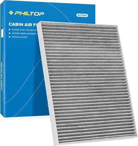 PHILTOP Cabin Air Filter, Replacement for CF10218, Mazda3 (2004-2009), Mazda5 (2006-2010, 2012-2017), Premium ACF048 Cabin Filter with Activated Carbon Clean Airflow, Filter Up Dust Pollen in Saudi Arabia