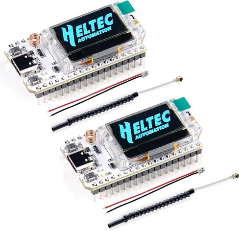 2 Sets 915MHZ IoT LoRa32 V3 Development Board SX1262 Type-C 0.96 Inch OLED Display Module Integrated WiFi and Bluetooth + 2dBi GSM IPX IPEX 1.13 UF.L Antenna in Kuwait