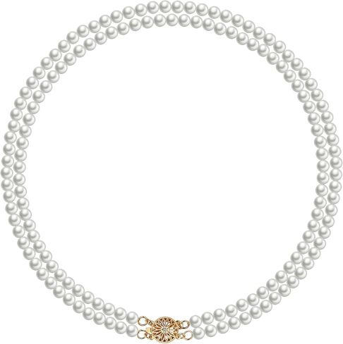 Layered Pearl Necklace for Women Pearl Choker Chain Necklaces in Kuwait