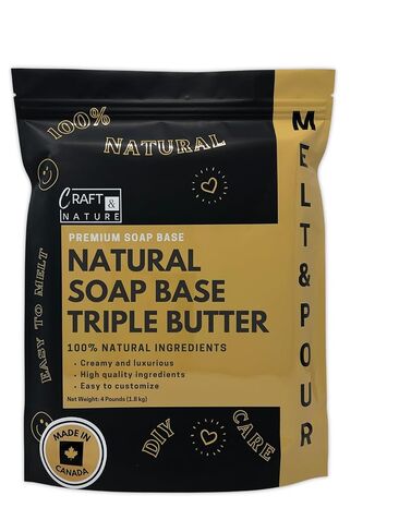 Craft & Nature Unscented Donkey Milk Moisturizing Glycerin Melt And Pour Soap Base Donkey Milk (Unscented) in Kuwait