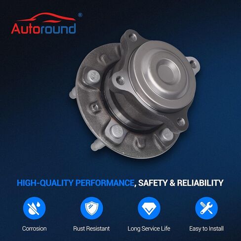 Autoround 512508 محمل العجلات الخلفية ومجموعة المحور متوافقة مع Chevy Cruze 2014-2015، Volt 2013-2015، Buick Verano 2014-2017، 5 العروات مع ABS in Saudi Arabia