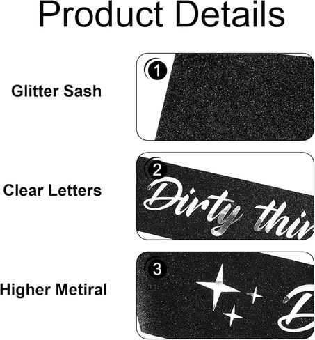 CUBACO 30 Birthday Decorations for Women, 30th Birthday Decorations for Her Gifts for 30 Year Old Woman Dirty 30 Sunglasses and Sash Party Accessories Favors Supplies for Women in Kuwait