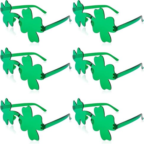 FR St. Patrick’s Day Shamrock Sunglasses Irish Leaves Green Leprechaun Costume Glasses St. Patrick’s Party Decorations in Saudi Arabia