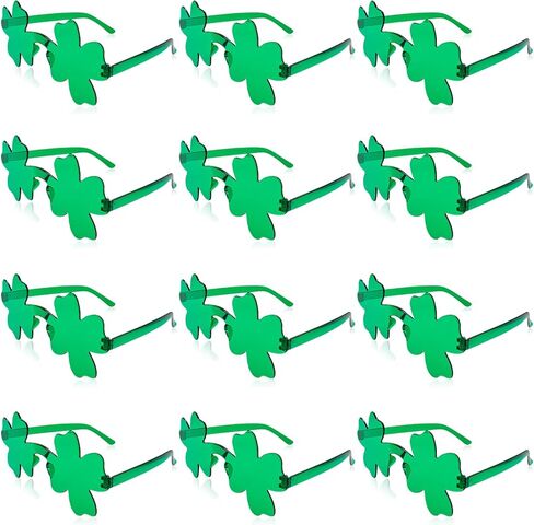 FR St. Patrick’s Day Shamrock Sunglasses Irish Leaves Green Leprechaun Costume Glasses St. Patrick’s Party Decorations in Kuwait