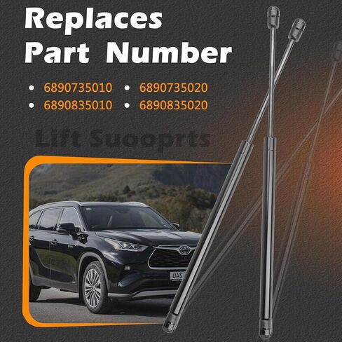 2 Pcs 23.96 in Liftgate Trunk Struts Lift Supports Compatible with Toyota 96-02 4Runner Shock Gas Spring Cylinder Rear Back Tailgate Hatch Replaces 6890735010 6890735020 6890835010 6890835020 in Saudi Arabia