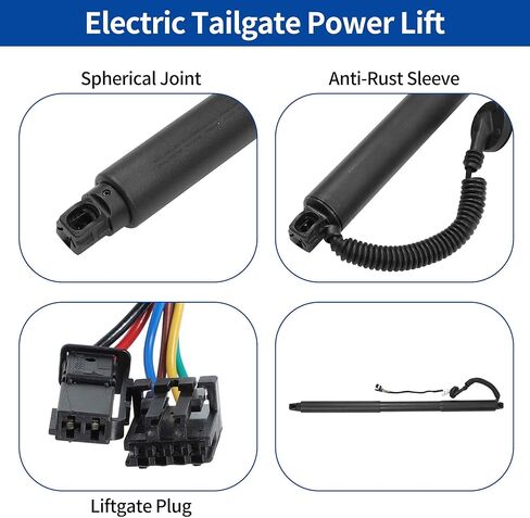 دعم رفع الطاقة للباب الخلفي الأيسر الأيمن لسيارة GMC Acadia 2017-2023 فتحة الباب الخلفي للصدمات رقم 84991343/23508433 مشغل باب رفع الطاقة الكهربائي، زوج واحد in Kuwait