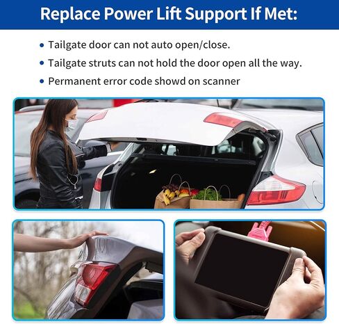 دعم رفع الطاقة للباب الخلفي الأيسر الأيمن لسيارة GMC Acadia 2017-2023 فتحة الباب الخلفي للصدمات رقم 84991343/23508433 مشغل باب رفع الطاقة الكهربائي، زوج واحد in Kuwait