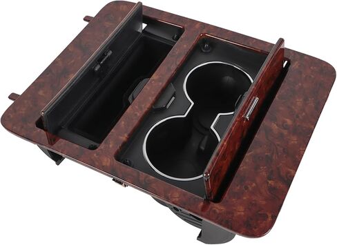 Woodgrain Center Console Cup Holder Storage Compatible with 2007-2014 Chevy Silverado/GMC Sierra/Cadillac Escalade Full Size GM Trucks Replaces for 23164631 in Kuwait